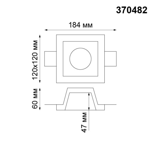 370482 SPOT NT19 635 белый гипс Встраиваемый под покраску светильник IP20 GU10 50W 220V YESO