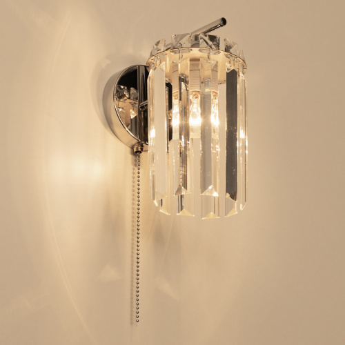 Citilux AXIS CL313411 Бра хрустальное с выключателем Хром фото 9 Citilux AXIS CL313411 Бра хрустальное с выключателем Хром фото 9