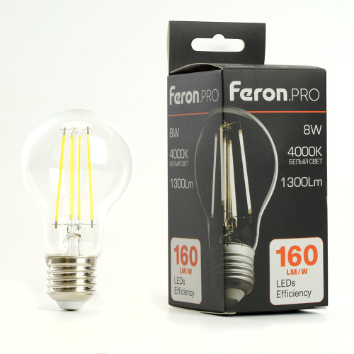 Лампа светодиодная Feron.PRO LB-1108 Шар E27 1300LM 8W 175-265V 4000K фото 2