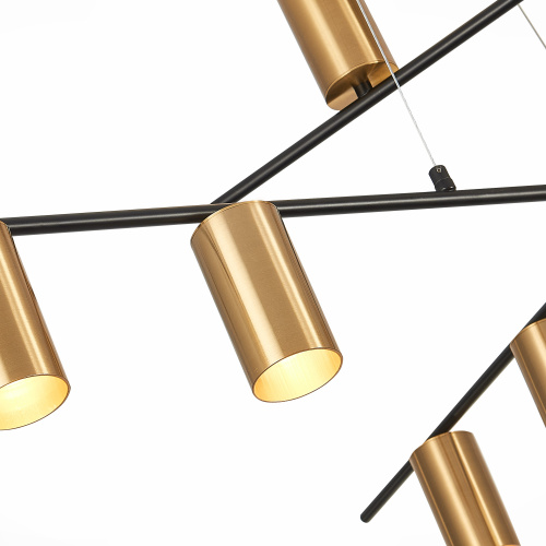 SL1206.402.12 Светильник потолочный ST-Luce Черный/Латунь GU10 12*7W SORMANO фото 2 SL1206.402.12 Светильник потолочный ST-Luce Черный/Латунь GU10 12*7W SORMANO фото 2