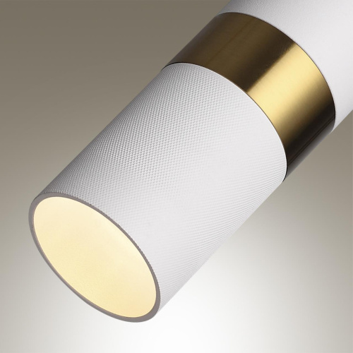 4355/1 HIGHTECH ODL23 329 белый/золотистый/металл Подвесной св-к IP20 LED GU10 10W BULLET фото 5 4355/1 HIGHTECH ODL23 329 белый/золотистый/металл Подвесной св-к IP20 LED GU10 10W BULLET фото 5