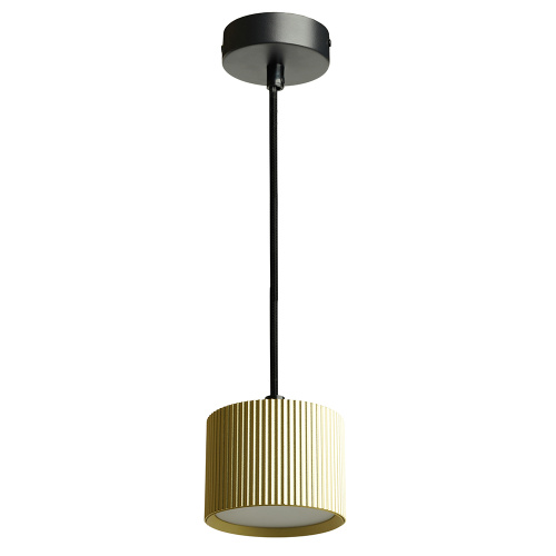 Светильник потолочный Feron Barrel HL4588 ARIA  levitation 12W, 230V, GX53, золото + черный, на подвесе 1,7 м