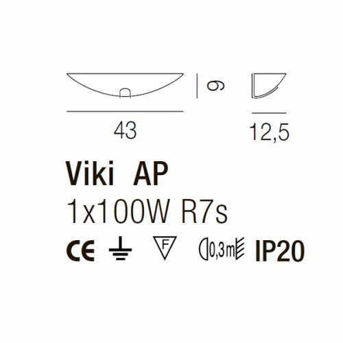 Настенный светильник AP VIKI VE фото 3