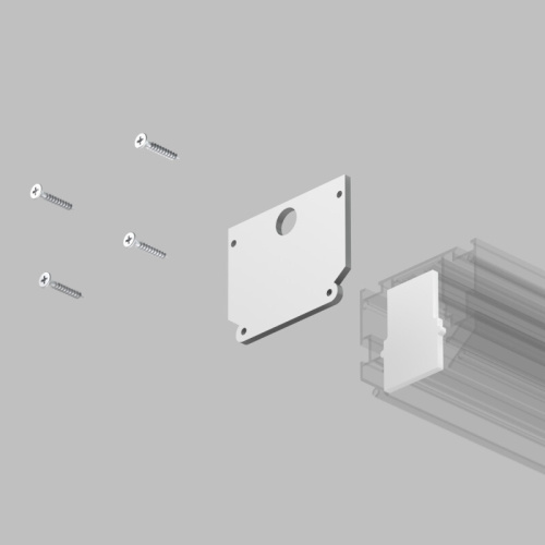 TR2025-WH Комплект торцевых заглушек для трека SMART ONE фото 3