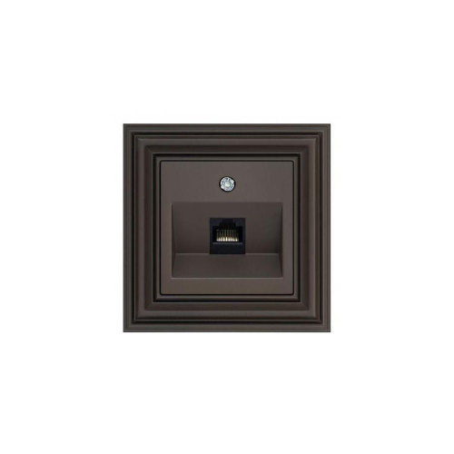 Розетка RJ45 Liregus Retro коричневый омбре 29-035