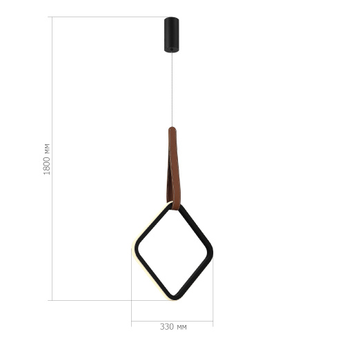 SL6131.423.12 Светильник подвесной ST-Luce Черный/Черный, Терракотовый LED 1*12W 4000K SHAPE фото 2