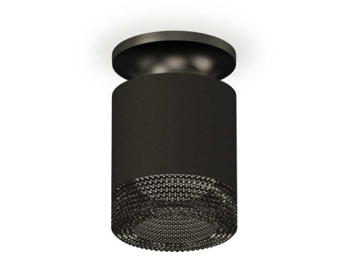 Комплект накладного светильника Ambrella light Techno Spot XS7402064 SBK/PBK/BK черный песок/черный полированный/тонированный (N7926, C7402, N7192)
