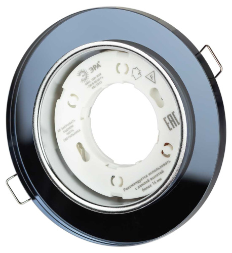 Светильник встраиваемый cо светодиодной подсветкой ЭРА DK LD51 BK под лампу GX53 черный Б0057468 фото 2