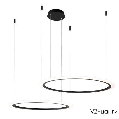 Crystal Lux Люстра Crystal Lux MANZANA SP53W LED  BLACK фото 3