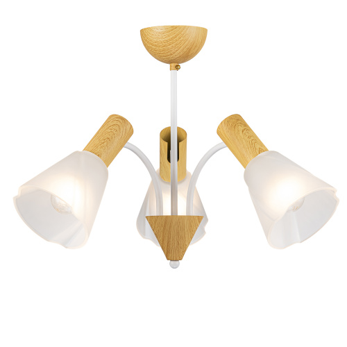 Светильник на штанге Escada 1131/3P E14*40W White/Wood Светильник на штанге Escada 1131/3P E14*40W White/Wood