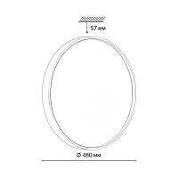 7743/ELN COLOR SN 127 Светильник светодиодный потолочный пластик/белый/зеленый LED 76Вт 3000/4000/6000К D480 IP43 CCT MAVIC