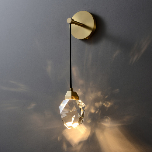 Настенный светильник 9701W brass/clear фото 5