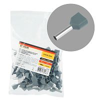 LD406-2510 Наконечник штыревой втулочный изолированный НШВИ(2) 2,5-10 (упаковка 100 шт)