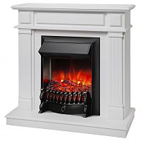 Электрокамин RealFlame Rodos WTM белый матовый с очагом Fobos Lux Black