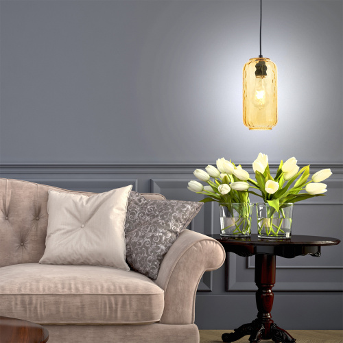 Подвесной светильник Escada 10177/1S E27*60W Black/Yellow фото 3 Подвесной светильник Escada 10177/1S E27*60W Black/Yellow фото 3