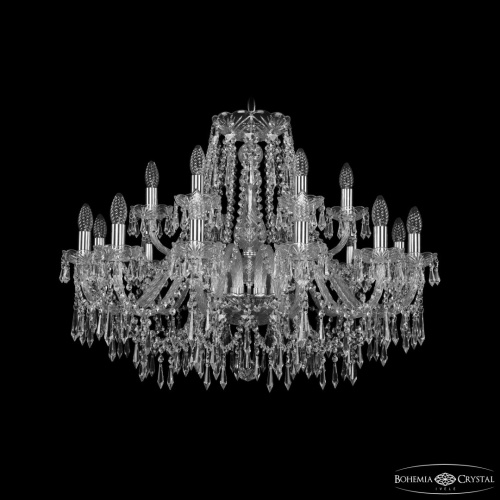Люстра хрустальная 1403/12+6/300 Ni Bohemia Ivele Crystal (Богемия Ивеле Кристалл) Люстра хрустальная 1403/12+6/300 Ni Bohemia Ivele Crystal (Богемия Ивеле Кристалл)