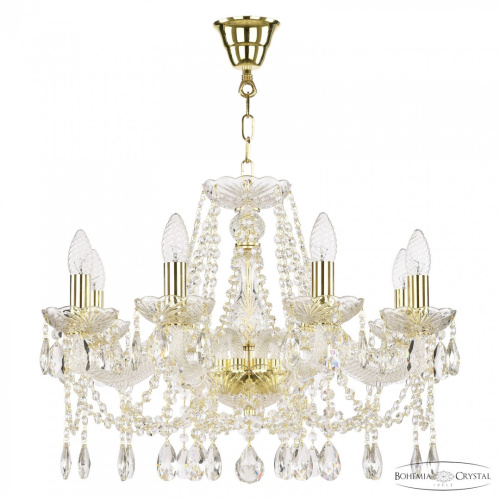 Люстра хрустальная 107/8/200 G Bohemia Ivele Crystal (Богемия Ивеле Кристалл)