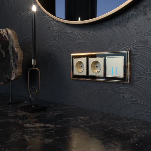 Умный сенсорный выключатель двухклавишный W4520611 фото 8