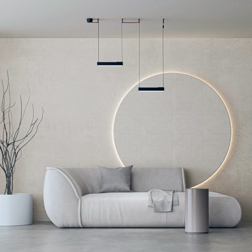 DK5574-BK Cветильник для трека-ремня Belty, серия Linear, со светодиодом, L323*W40*H45мм, 48V DC, 12W, RA90, 120°, 4000K, IP20, черный, алюминий фото 7