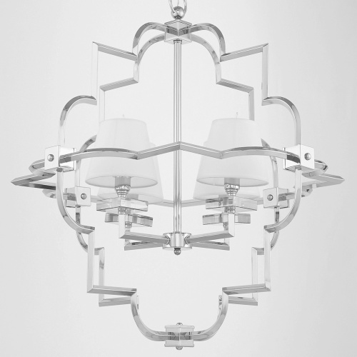 Подвесная люстра Lumina Deco Baltimore LDP 8020-4 CHR+WT фото 4