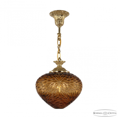 Подвесной светильник бронзовый с хрусталём 7003P/23 G Amber/H-1A Подвесной светильник бронзовый с хрусталём 7003P/23 G Amber/H-1A