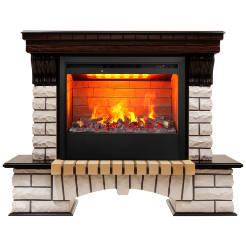 Электрокамин RealFlame Country 26 AO античный дуб с очагом 3D Helios 26 Электрокамин RealFlame Country 26 AO античный дуб с очагом 3D Helios 26