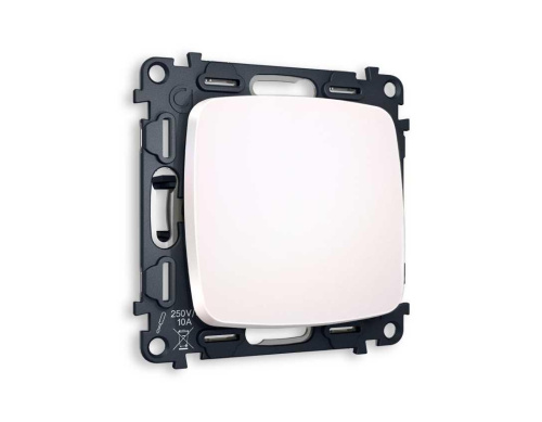 Комплект механизма 1-кл проходного выключателя AMBRELLA VOLT OMEGA Жемчуг QUANT (OP2010, VM105) MO201020