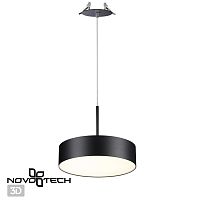 358765 SPOT NT21 524 черный Светильник встраиваемый светодиодный, длина провода 2м IP20 LED 30W 4000K 2600Лм 100-265V PROMETA