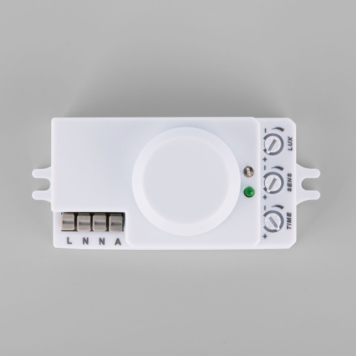 Микроволновый датчик движения 10м 1200W 360° IP20 Белый SNS-M-13 белый фото 3 Микроволновый датчик движения 10м 1200W 360° IP20 Белый SNS-M-13 белый фото 3