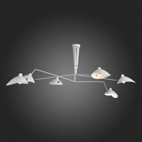 SL305.502.06 Люстра потолочная ST-Luce Белый/Белый E27 6*60W SPRUZZO фото 2 SL305.502.06 Люстра потолочная ST-Luce Белый/Белый E27 6*60W SPRUZZO фото 2