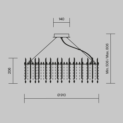 Подвесной светильник Maytoni MOD036PL-18N фото 5