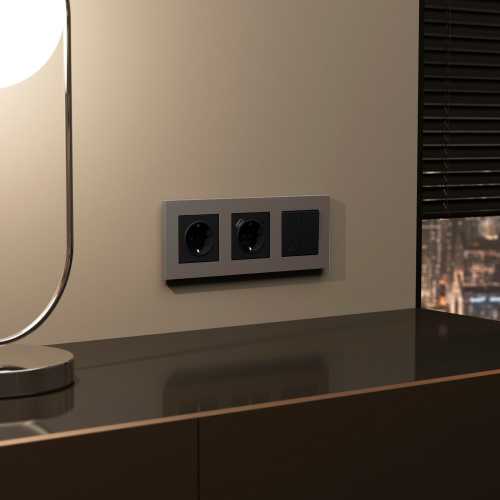 Выключатель жалюзи (черный матовый) W1124508 фото 5