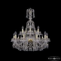 Люстра хрустальная 1409/10+5/240/XL-77 G