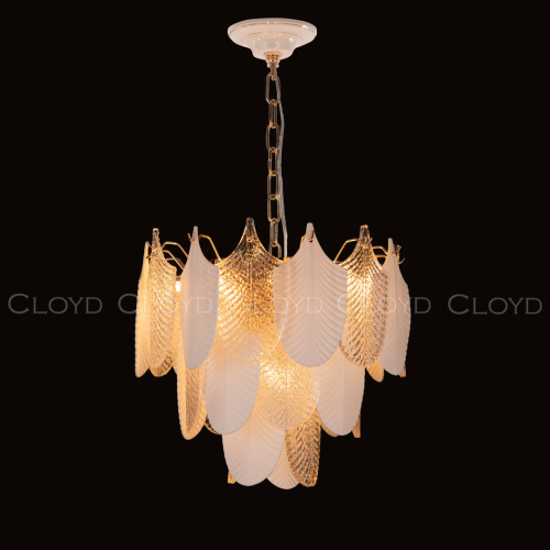 Люстра Cloyd BONGA-B C9 / Ø40 см - бел.керамика - золото (арт.10439) фото 2 Люстра Cloyd BONGA-B C9 / Ø40 см - бел.керамика - золото (арт.10439) фото 2