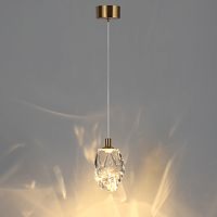 7114/4LC L-VISION ODL25 Подвесной светильник бронзовый/прозрачное  стекло/металл IP20 LED 4W 300Лм 3000K 200° 220V GEMME