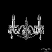 Бра хрустальные 1411B/2/160 Ni Leafs Bohemia Ivele Crystal (Богемия Ивеле Кристалл)