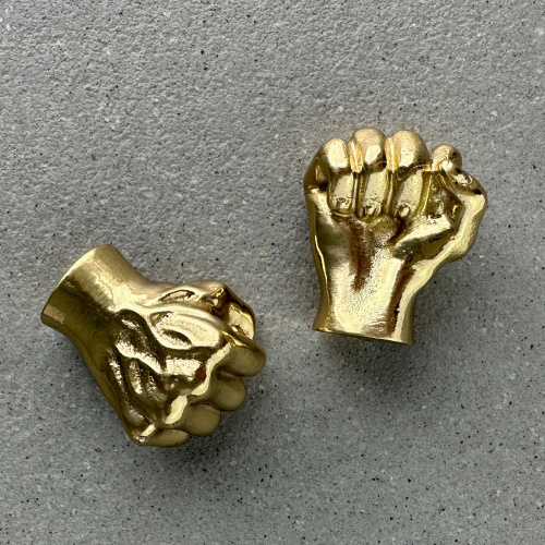 Ручка-кнопка MOS004 brass фото 5 Ручка-кнопка MOS004 brass фото 5