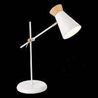 SLE1252-504-01 Прикроватная лампа Белый, Золотистый/Белый, Дерево E27 1*60W ALFEO