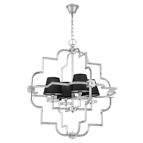 Подвесная люстра Lumina Deco Baltimore LDP 8020-4 CHR+BK