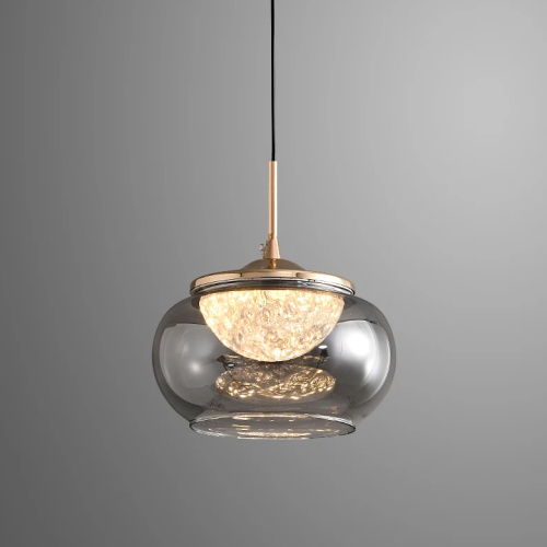 Подвесной светильник MT9128-1H gold/smoke фото 9