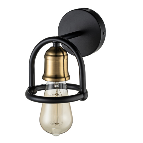 Настенный светильник Escada 659/1A E27*40W Black/Brass фото 5