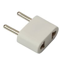 Переходник сетевой STEKKER ADP6-03-20 Tefal б/з 250В, 6A полипропилен, белый