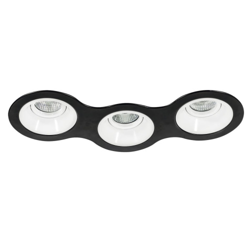 Комплект из светильников и рамки Lightstar Domino Round (214697+214606+214606+214606) D697060606