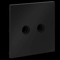 Накладка для розетки телевизионной оконечной TV+SAT S70 (черный матовый) Voltum VLS001608