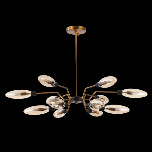 SL1174.303.12 Люстра потолочная ST-Luce Латунь/Коньячный G9 12*5W DESIMA фото 5