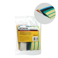 Набор термоусадочных трубок STEKKER HSHT-2010-10M, длина 10 см., коэф. усадки 2:1, мультиколор (21шт в упаковке)