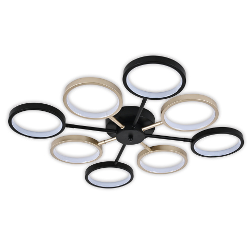 Потолочный светильник Escada 10262/8 LED*50W Black/Gold фото 2 Потолочный светильник Escada 10262/8 LED*50W Black/Gold фото 2