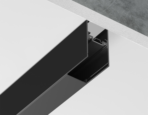 Шинопровод накладной-подвесной Magnetic Ultra slim 26 48В черный 1м
