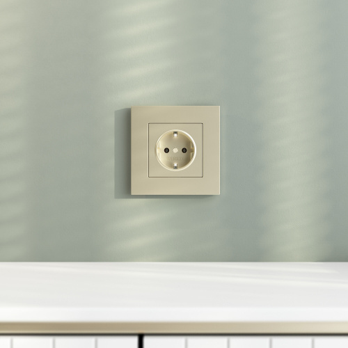 W0012911/ Рамка на 1 пост Slab (шампань софт) W0012911 фото 3