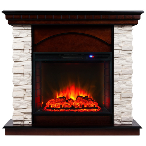 Каминокомплект ELFORD/РАЛЬ Ф Античный дуб с очагом Электроочаг SPARTA 25.5